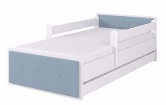 Obrázok z Detská posteľ Max XL Čalúnená 180x90 cm - Biela