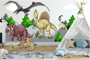 Obrázok Samolepka na stenu Svet dinosaurov