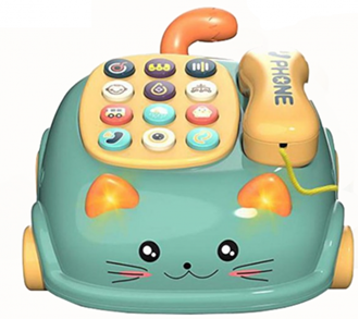 Obrázok z Pojazdná detská mačička s telefónom