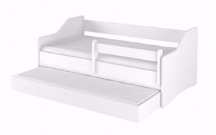 Obrázok Dvojitá detská posteľ LULU II 160x80 cm - Biela