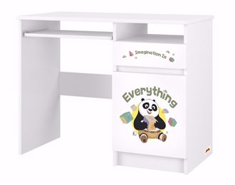 Obrázok z Písací stôl N35 Kung Fu Panda Kocky- Biela