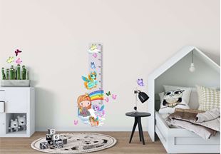 Obrázok Meter na stenu - Jednorožec, dúha a princezná