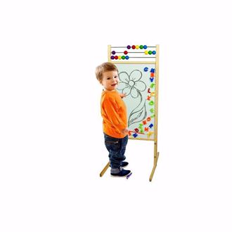 Obrázok z Detská magnetická tabuľa 3v1 - výška 111 cm