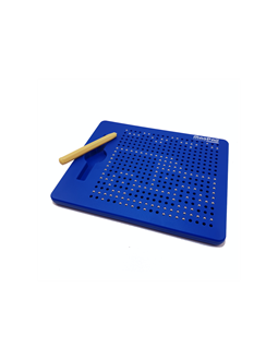 Obrázok z Magnetická kresliaca tabuľka Magpad - modrá - 380 guličiek