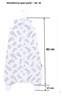Obrázok z Mušelínový spací vak Hviezdy Šedé TOG 0,5 - rôzne veľkosti