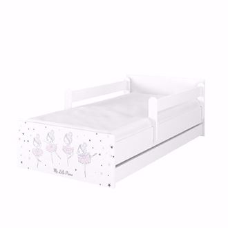 Obrázok z Detská posteľ Max XXL Baletka 200x90 cm - Biela