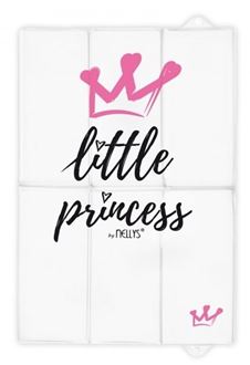 Obrázok z Cestovná prebaľovacia podložka, mäkká, Little Princess, , 60x40cm, biela, ružová