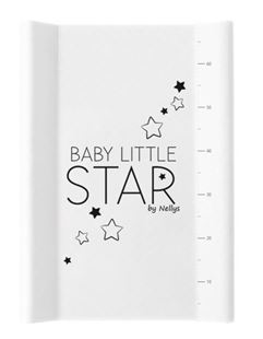 Obrázok Prebaľovacia podložka, mäkká, vyvýšené boky, BABY STAR, 50 x 70cm, biela,