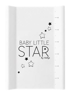 Obrázok z Prebaľovacia podložka, mäkká, vyvýšené boky, BABY STAR, 50 x 70cm, biela,