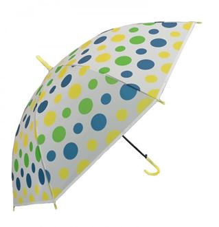 Obrázok z Detský holový dáždnik Puntík - žltá, zelená, modrá,