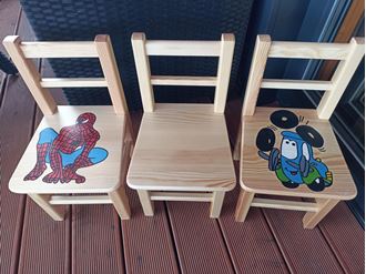 Obrázok z SLEVA - Dětská dřevěná židlička 1ks 